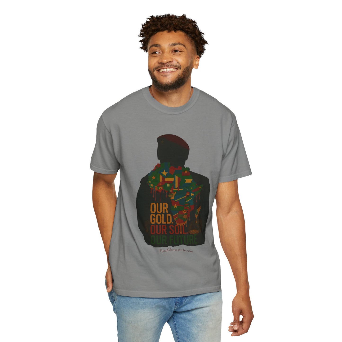 Ibrahim Traoré Unisex Garment-Dyed T-Shirt - Celebrate Heritage and Unity