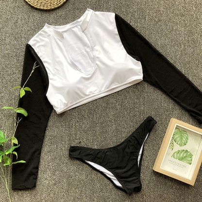 Sun Kissed Long Sleeve Brazilian Bikini Set
