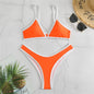 ColorPop Contrast Trim Bikini Set