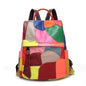 Multicolored Leather Fashion Backpack for Ladies