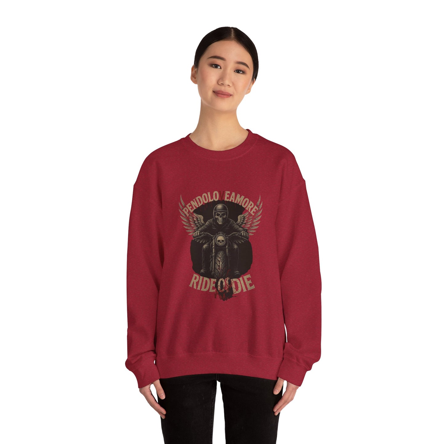 Ride or Die Motorcycle Sweatshirt - Stylish Unisex Crewneck for Bikers