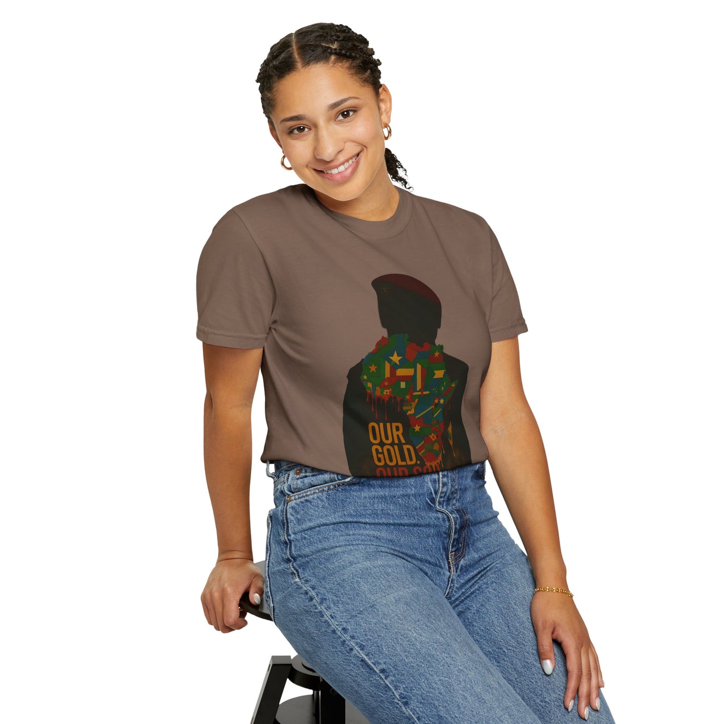 Ibrahim Traoré Unisex Garment-Dyed T-Shirt - Celebrate Heritage and Unity