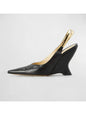 Aurum Sculptural Wedge Slingbacks