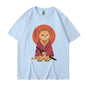 Cute Ninja Cat Cotton T-shirt, Unisex, Multiple Colors