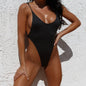 High Cut Luxe Monokini – Vibrant Minimalist One-Piece Swimsuit