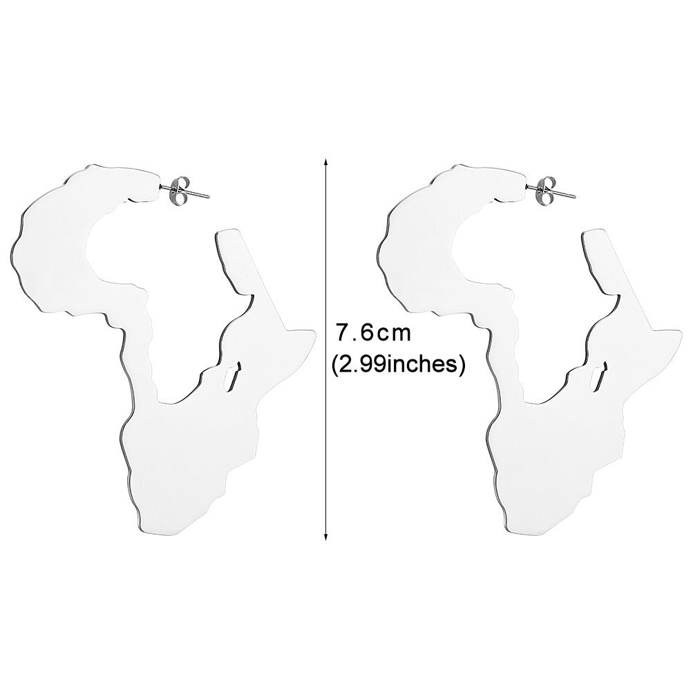 Africa Stainless Steel  Earrings