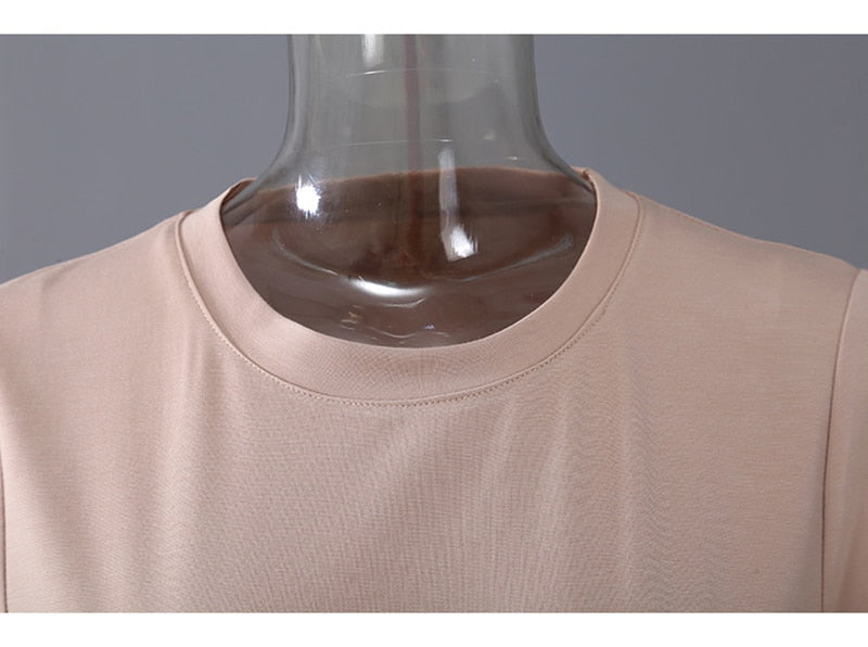 Belted  Apricot and Black Pleated Midi Dresses– Sophisticated, Structured, and Effortlessly Chic