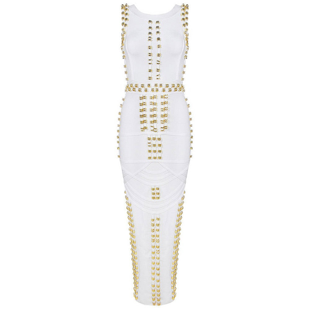 Luxury Beaded Figure Hugging Dress