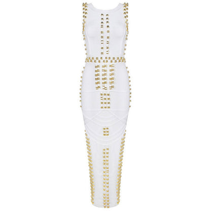 Luxury Beaded Figure Hugging Dress