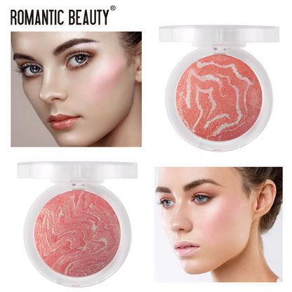 All-in-One Pearl Baked Blush and Highlighter Palette by Romantic Beauty