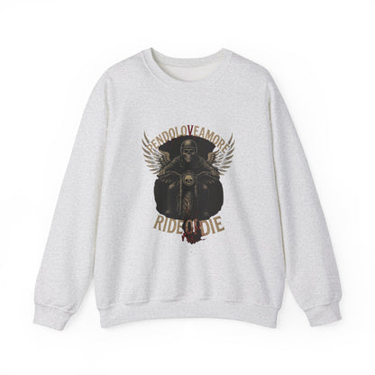 Ride or Die Motorcycle Sweatshirt - Stylish Unisex Crewneck for Bikers
