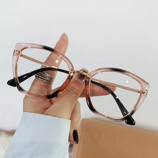 Classic Anti Blue Light Cat Eye Frame Glasses For Women