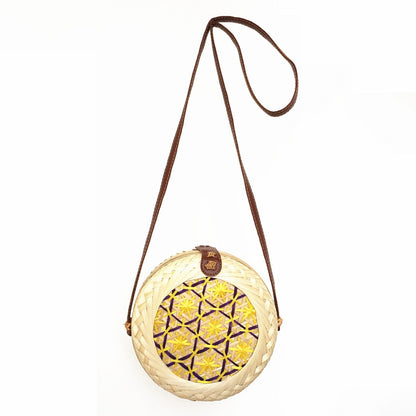 Fashionable Handwoven Bamboo Shoulder Bags