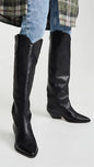 Western Luxe Tall Cowgirl Boots – Pointed Toe, Block Heel