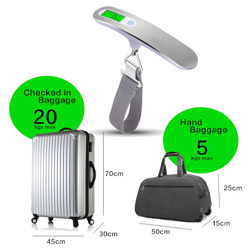 Stainless Steel Electronic Hand Luggage Scale