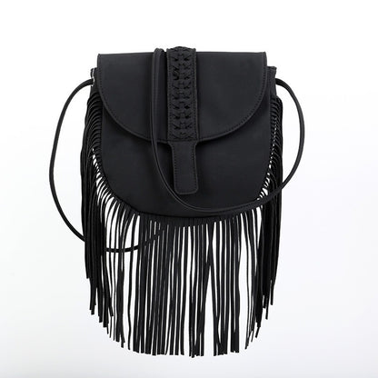 Bohemian Semi Circular Trendy Crossbody Bag For Women