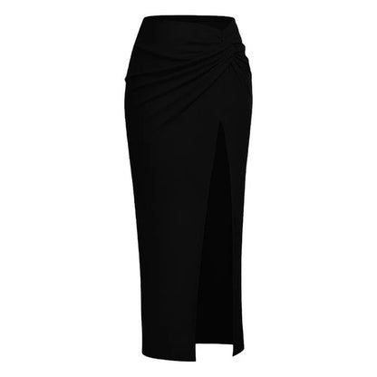 Statement  3D Butterfly Bow One-Piece Swimsuit & Black Ruffle Wrap Skirt