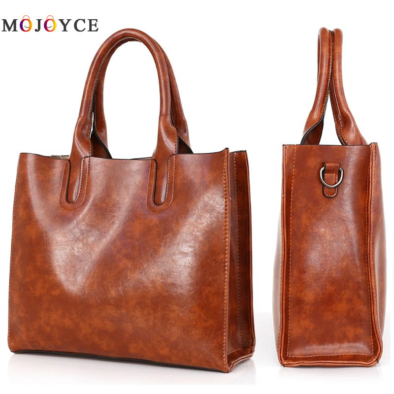 Spanish Brand 3 Pcs/Set Oil Wax PU Leather Bags