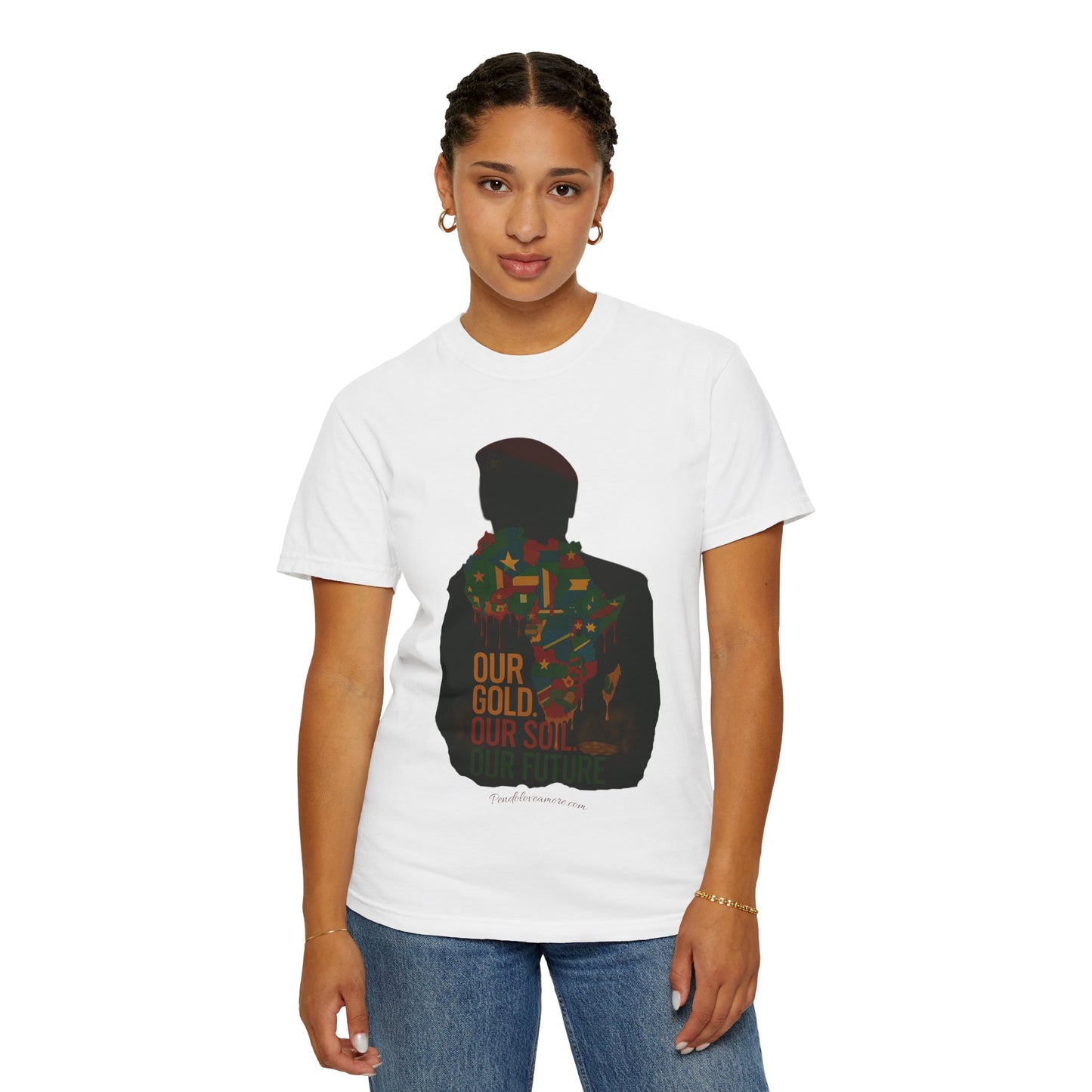 Ibrahim Traoré Unisex Garment-Dyed T-Shirt - Celebrate Heritage and Unity