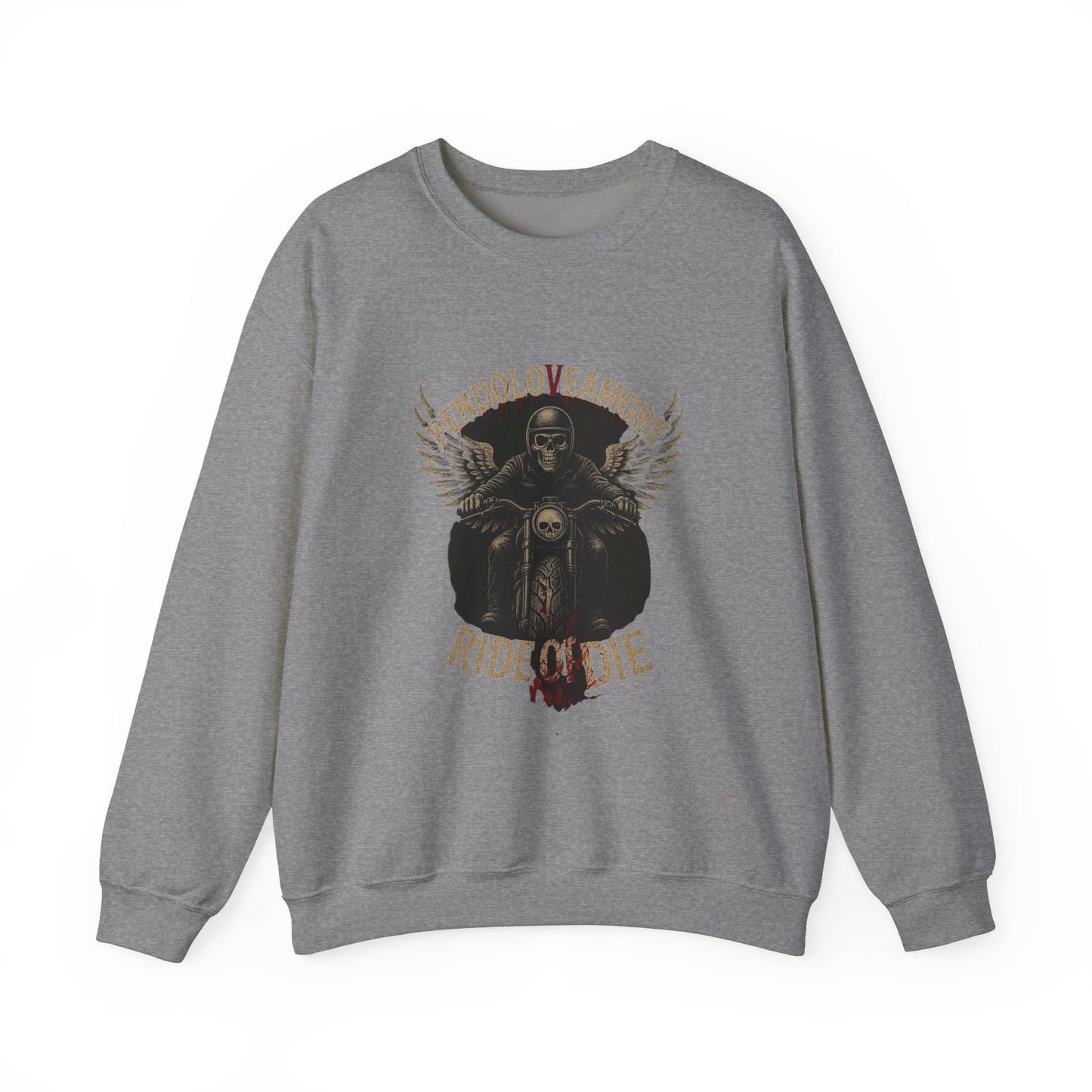 Ride or Die Motorcycle Sweatshirt - Stylish Unisex Crewneck for Bikers