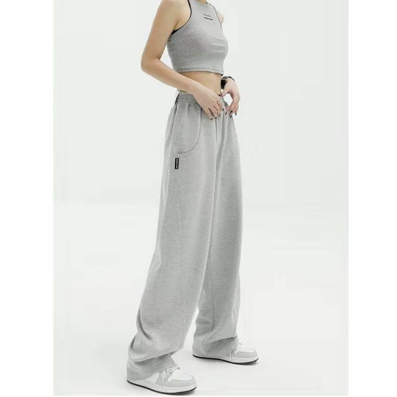 High-end Wide Leg Cotton  Sweatpants