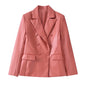 Blush Authority Vegan Leather Power Suit