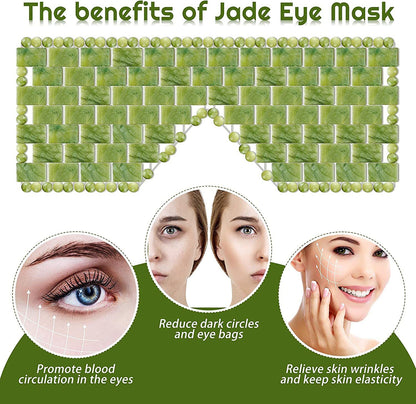 Jade Eye Mask, Beauty Curtain,  Eye Protection, Jade Eye Curtain,