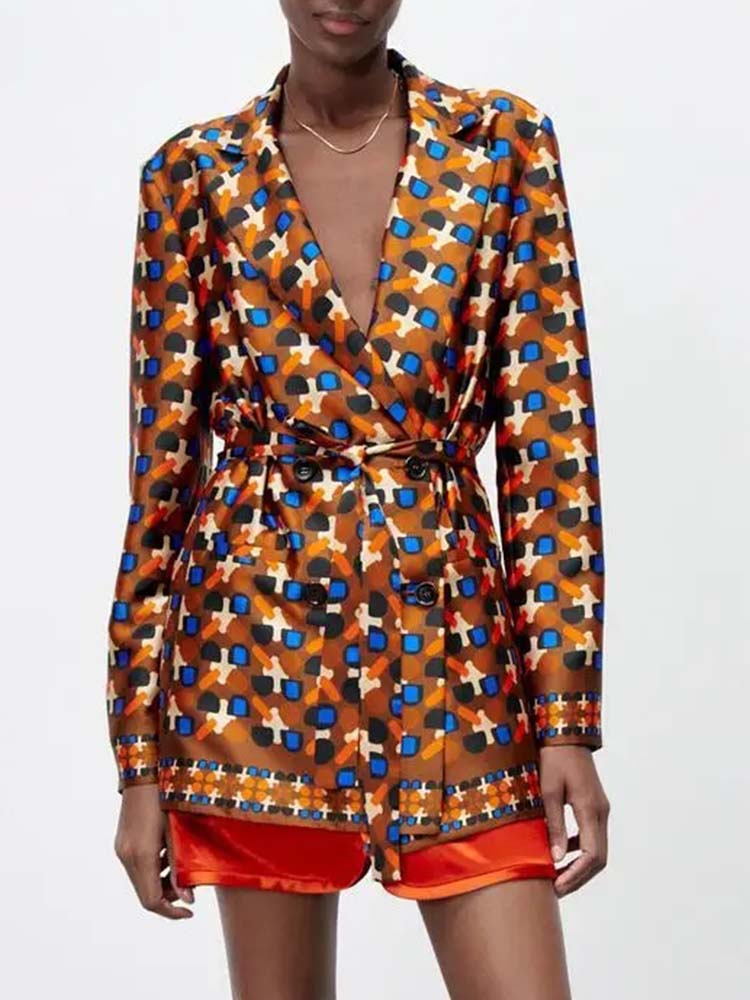Geometric Print 3-Piece Lounge & Tailored Set
