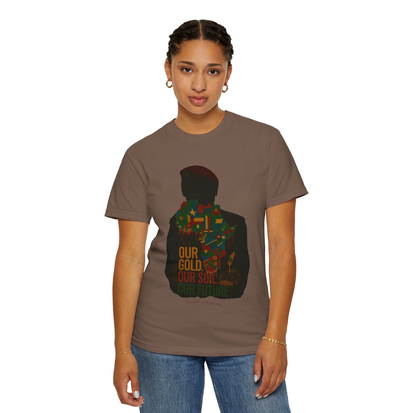 Ibrahim Traoré Unisex Garment-Dyed T-Shirt - Celebrate Heritage and Unity