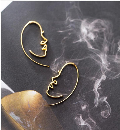 Japanese Style Designer Earrings for Women in Silver  and Gold