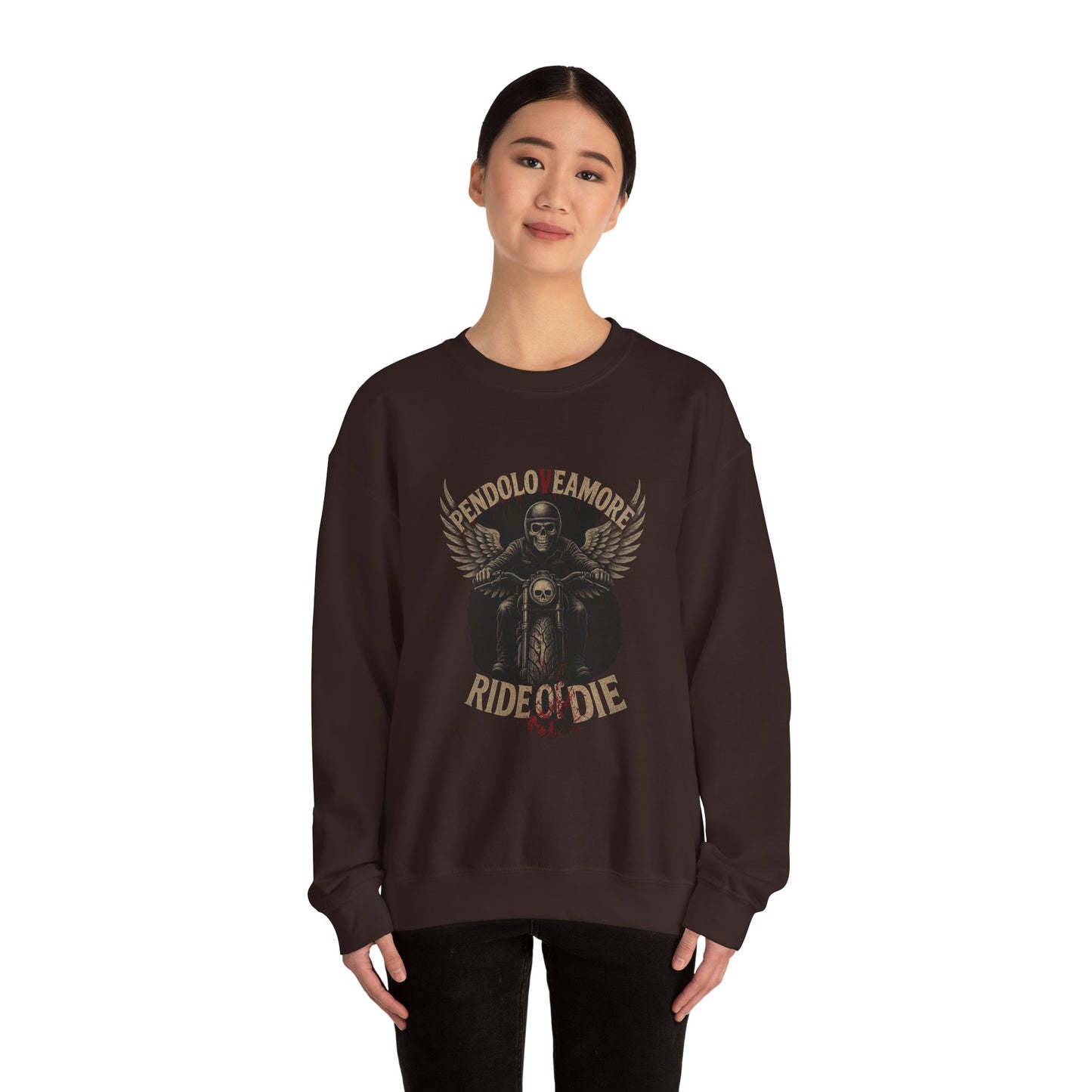 Ride or Die Motorcycle Sweatshirt - Stylish Unisex Crewneck for Bikers