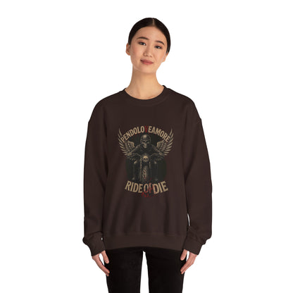 Ride or Die Motorcycle Sweatshirt - Stylish Unisex Crewneck for Bikers