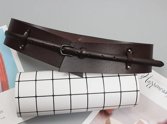 Fashionable Camel Leather Belt