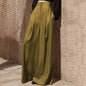 Elegant Wide Leg Pants for Women in Solid Minimalist Color