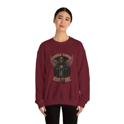 Ride or Die Motorcycle Sweatshirt - Stylish Unisex Crewneck for Bikers