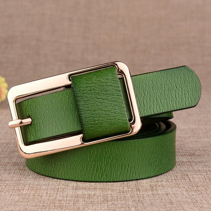 Classic Women's Genuine Leather Belt in Multiple Colors