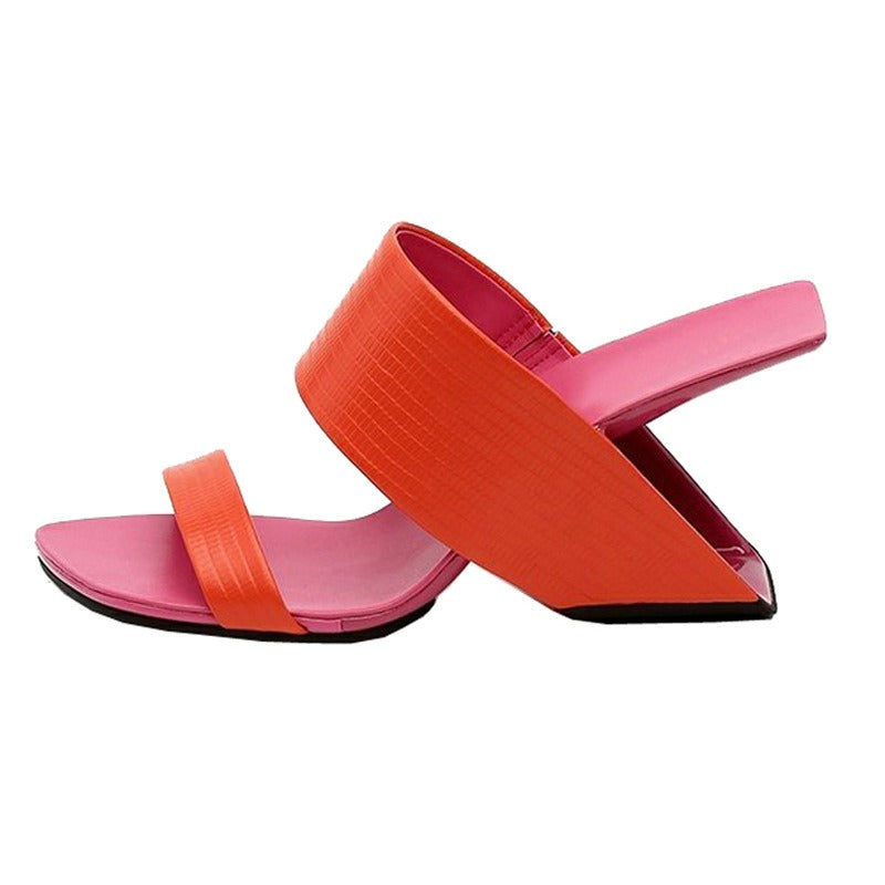 Chic Square Toe High Heeled Sandals for Women