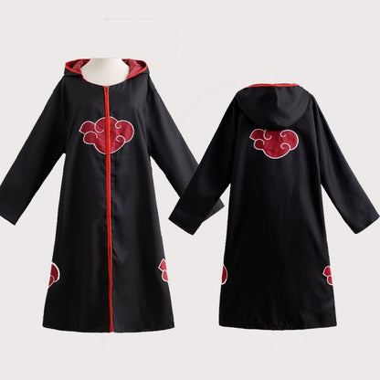 Naruto Inspired Japanese Robes, Japanese Anime Clothes, Anime Cosplay clothes, Red Cloud Robe