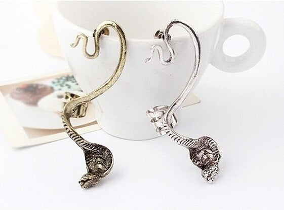 Cool Punk Style Cobra Ear Clip, For Left Ear