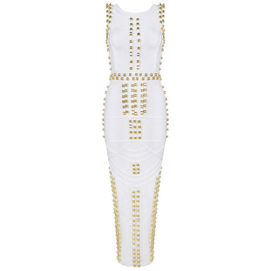 Luxury Beaded Figure Hugging Dress