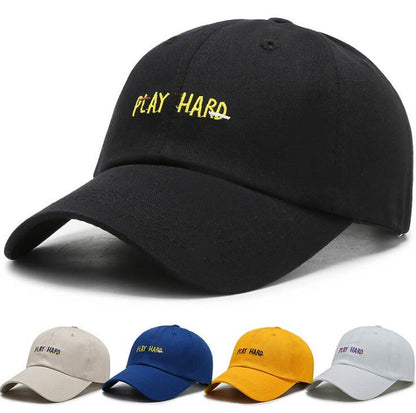 "Play Hard"  Female Baseball Hats, Stylish Caps.