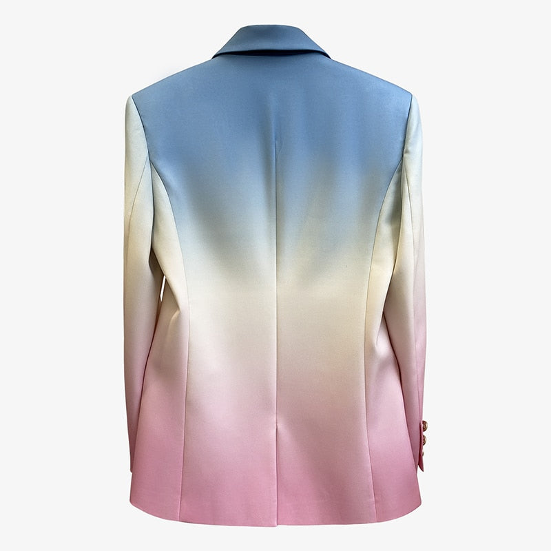 Hip Multicolored Fashion Blazer For Women