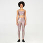 Hot Metallic Two-piece Fitness Set