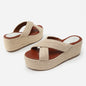 Sienna Jute-Woven Platform Espadrille Slide