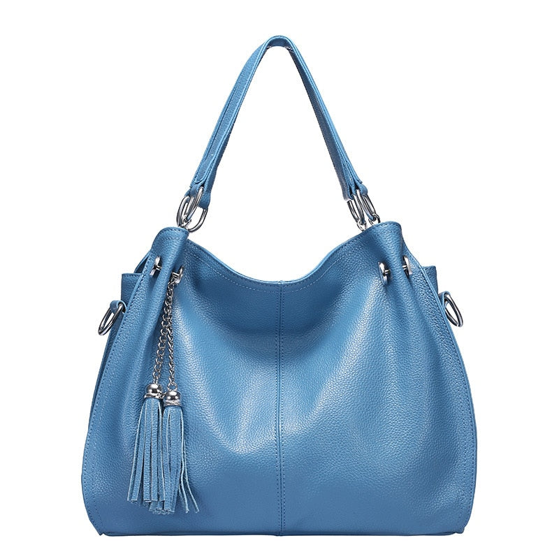 Genuine Leather Shoulder Bag in Multiple Colors