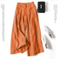 Luxurious Cotton &  Linen Wide Leg High Waisted Loose Pants with , Comes in Multiple  Colors.