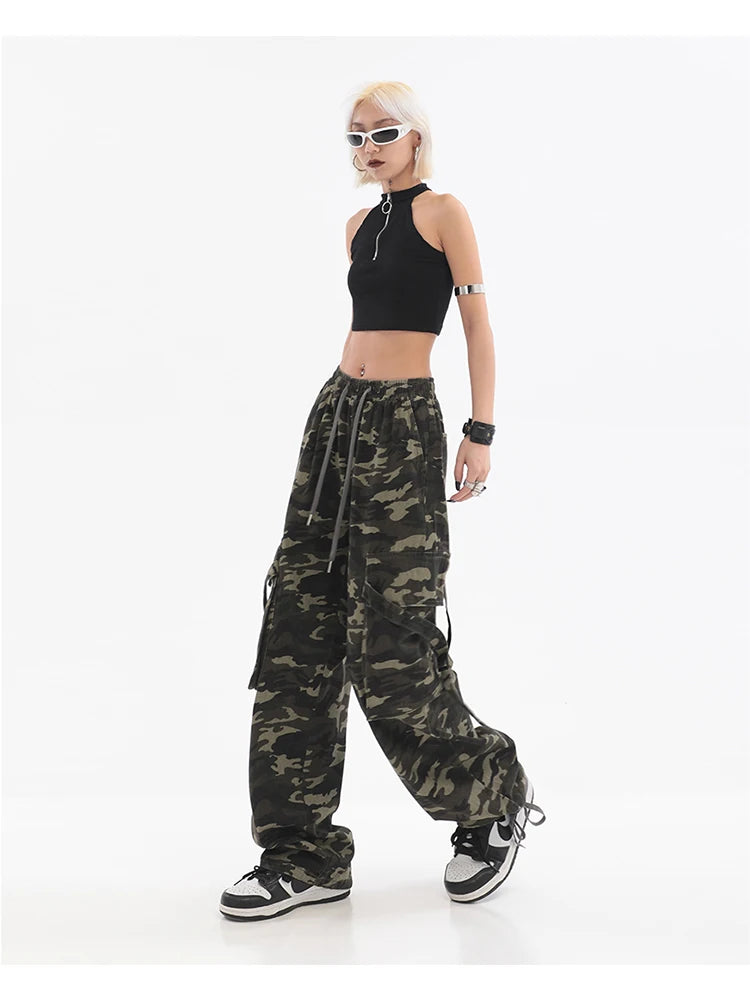 Women's  Harajuku Style Camouflage Baggy Pants