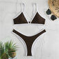 ColorPop Contrast Trim Bikini Set
