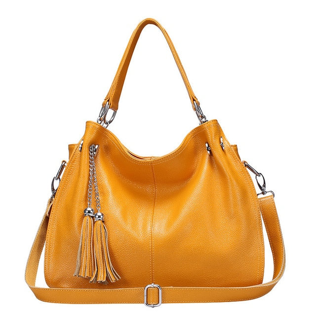 Genuine Leather Shoulder Bag in Multiple Colors