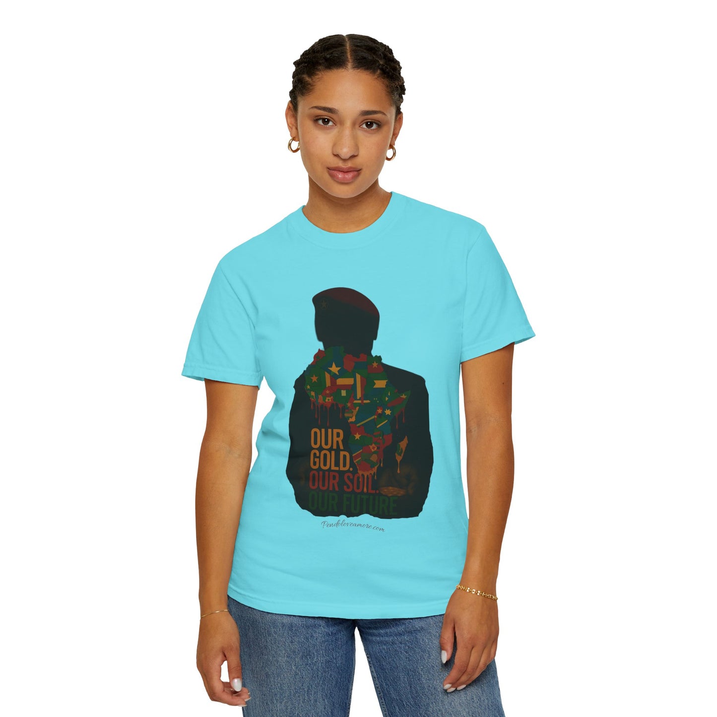 Ibrahim Traoré Unisex Garment-Dyed T-Shirt - Celebrate Heritage and Unity